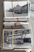 From the David Harvey Photographic Archive: a tray of approx 950 b&w, postcard-size PHOTOGRAPHS of