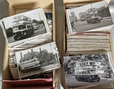 From the David Harvey Photographic Archive: a box of 1,300+ b&w, postcard-size PHOTOGRAPHS of