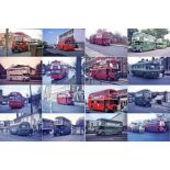 Large quantity (120) of BUS COLOUR SLIDES of London Transport & London Country vehicles, nearly