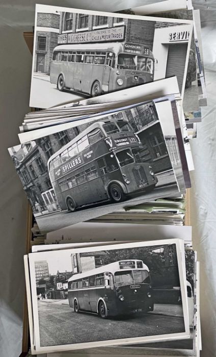 From the David Harvey Photographic Archive: a box of 1,000+ b&w, postcard-size PHOTOGRAPHS of