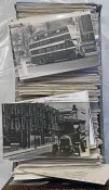 From the David Harvey Photographic Archive: a box of 1,100+ b&w, postcard-size PHOTOGRAPHS of