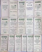 Quantity (16) of 1932 Green Line Coaches Ltd (and associated companies) TIMETABLE LEAFLETS. All
