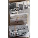 From the David Harvey Photographic Archive: a tray of approx 900 b&w, postcard-size PHOTOGRAPHS of