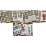 Large quantity (c650) of RAILWAY TICKETS (Edmondson card type) in 3 folders, loose-mounted,