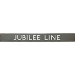 London Underground enamel PLATFORM SIGN 'Jubilee Line'. These were/are located on the platforms