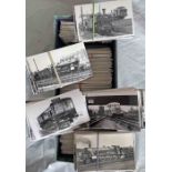 From the David Harvey Photographic Archive: a box of 1,200+ mainly b&w, postcard-size PHOTOGRAPHS of
