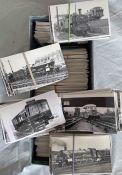 From the David Harvey Photographic Archive: a box of 1,200+ mainly b&w, postcard-size PHOTOGRAPHS of