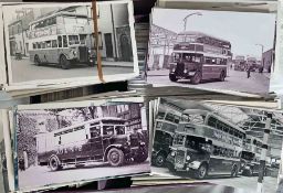 From the David Harvey Photographic Archive: a box of c1,000 b&w, postcard-size PHOTOGRAPHS of Guy