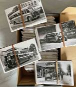 From the David Harvey Photographic Archive: a box of 800+ b&w, postcard-size PHOTOGRAPHS of
