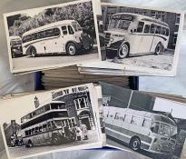 From the David Harvey Photographic Archive: a box of 750+ b&w, postcard-size PHOTOGRAPHS of