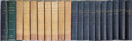 20-volume run of bound volumes of THE RAILWAY MAGAZINE comprising volumes 1-20, July 1897 to June