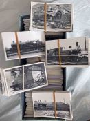 From the David Harvey Photographic Archive: a box of 1,100+ b&w, postcard-size PHOTOGRAPHS of