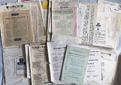 Large quantity (c100) of 1930s-70s BUS TIMETABLE etc LEAFLETS from a very wide range of UK