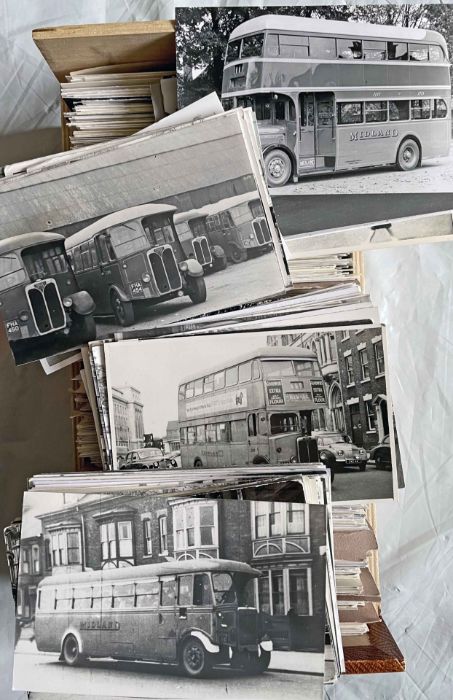 From the David Harvey Photographic Archive: a box of 950+ b&w, postcard-size PHOTOGRAPHS of pre-