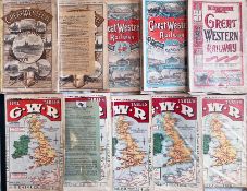Selection (10) of Great Western Railway (GWR) TIMETABLE BOOKLETS dated from 1888-1913 and comprising