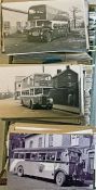 From the David Harvey Photographic Archive: a box of 850+ b&w, postcard-size PHOTOGRAPHS of buses