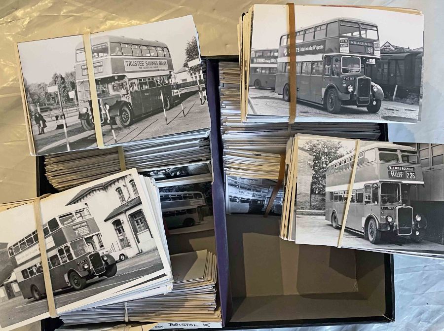 From the David Harvey Photographic Archive: a box of c1,000 b&w, postcard-size PHOTOGRAPHS of