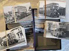 From the David Harvey Photographic Archive: a box of c1,000 b&w, postcard-size PHOTOGRAPHS of