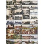 Selection (36) of Great Western Railway (GWR) OFFICIAL POSTCARDS including a good number from Series