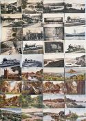 Selection (36) of Great Western Railway (GWR) OFFICIAL POSTCARDS including a good number from Series