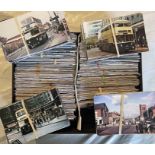 From the David Harvey Photographic Archive: a box of 1,100+ colour, postcard-size PHOTOGRAPHS of
