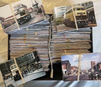 From the David Harvey Photographic Archive: a box of 1,100+ colour, postcard-size PHOTOGRAPHS of