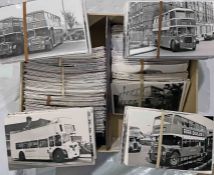 From the David Harvey Photographic Archive: a box of c1,000 b&w, postcard-size PHOTOGRAPHS of