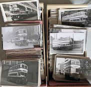 From the David Harvey Photographic Archive: a box of 1,500+ b&w, postcard-size PHOTOGRAPHS of