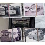 From the David Harvey Photographic Archive: a box of c600 b&w, postcard-size PHOTOGRAPHS of AEC