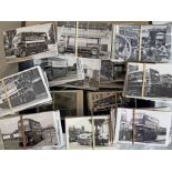 From the David Harvey Photographic Archive: a box of 500+ b&w, postcard-size PHOTOGRAPHS of