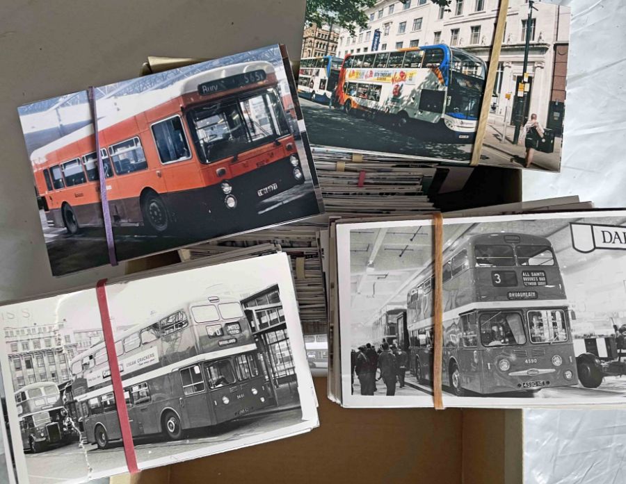 From the David Harvey Photographic Archive: a box of 600+ b&w and colour, postcard-size