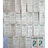 Good quantity (27) of 1930s Green Line Coaches Ltd etc individual ROUTE TIMETABLE LEAFLETS