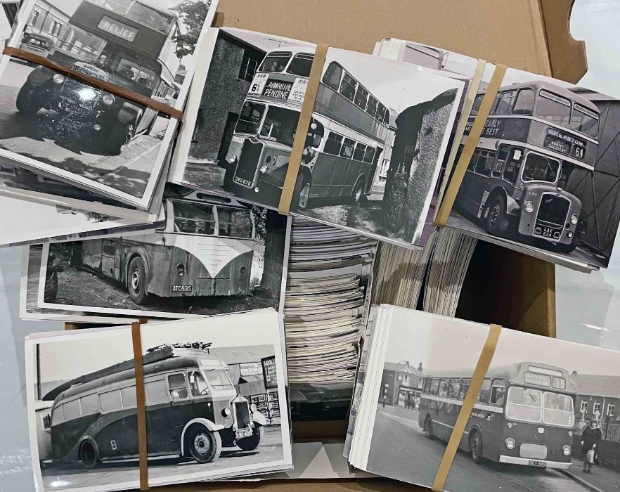 From the David Harvey Photographic Archive: a box of 800+ b&w, postcard-size PHOTOGRAPHS of Red &