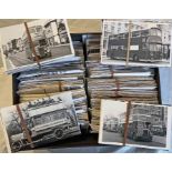From the David Harvey Photographic Archive: a box of c900 b&w, postcard-size PHOTOGRAPHS of