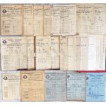 Good quantity (24) of London Transport 1930s-70s ALLOCATION BOOKLETS comprising Tram & Trolleybus