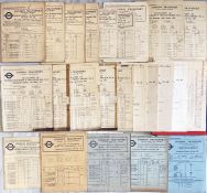 Good quantity (24) of London Transport 1930s-70s ALLOCATION BOOKLETS comprising Tram & Trolleybus