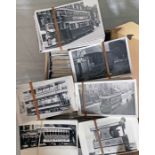 From the David Harvey Photographic Archive: a box of 1,000+ b&w, postcard-size PHOTOGRAPHS of London