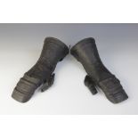 A pair of German Mitten Gauntlets in late 16th century style, probably 19th century, of well-