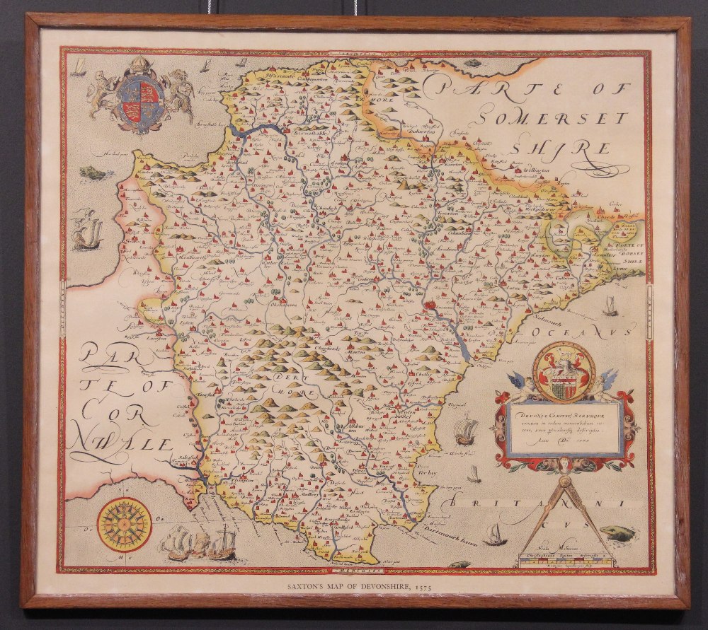 * After John Speede (17th century), an aged reproduction map titled 'SHROPSHIRE DESCRIBED, THE - Image 3 of 4