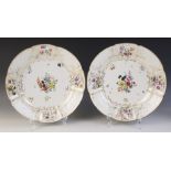 Two Meissen dishes of large proportions, late 18th or early 19th century, each of lobed circular