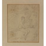 Attributed to Maria Spilsbury (British, 1777-1823), 'Master Drax Grosvenor', Pencil on paper,