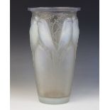 An Art Deco Lalique "Ceylan" vase, early 20th century, designed by René Lalique (1860-1945) and