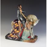 A Royal Doulton figure of large proportions, HN2067, modelled as Saint George in armour mounted on a