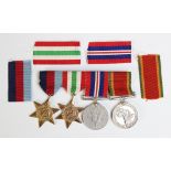 A World War II group of four to 315687 A.H. Charman, comprising: the 1939-1945 Star, the Italy Star,