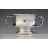 A George V silver twin-handled trophy, S Blanckensee & Sons Ltd, Birmingham 1919, the waisted bowl