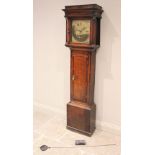 A George III oak cased thirty hour longcase clock, by Joseph Smith, Wrexham, the flat top hood