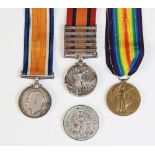 A Boer War Queen's South Africa Medal to 614 TPR: A. Lutner S.A.C., five clasps for Transvaal,