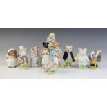 Ten Beatrix Potter figures, comprising: Pickles, model No. 2334, 12cm high, Pigling Bland (first