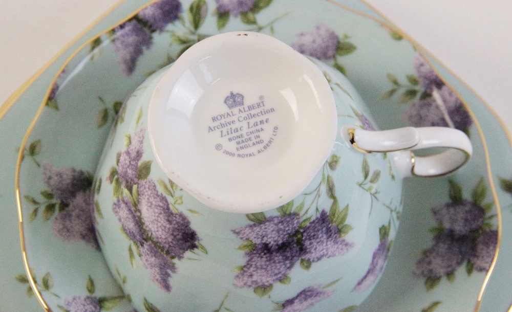 A Royal Albert Archive Collection "Lilac Lane" part tea service for six, comprising: six teacups, - Image 3 of 5