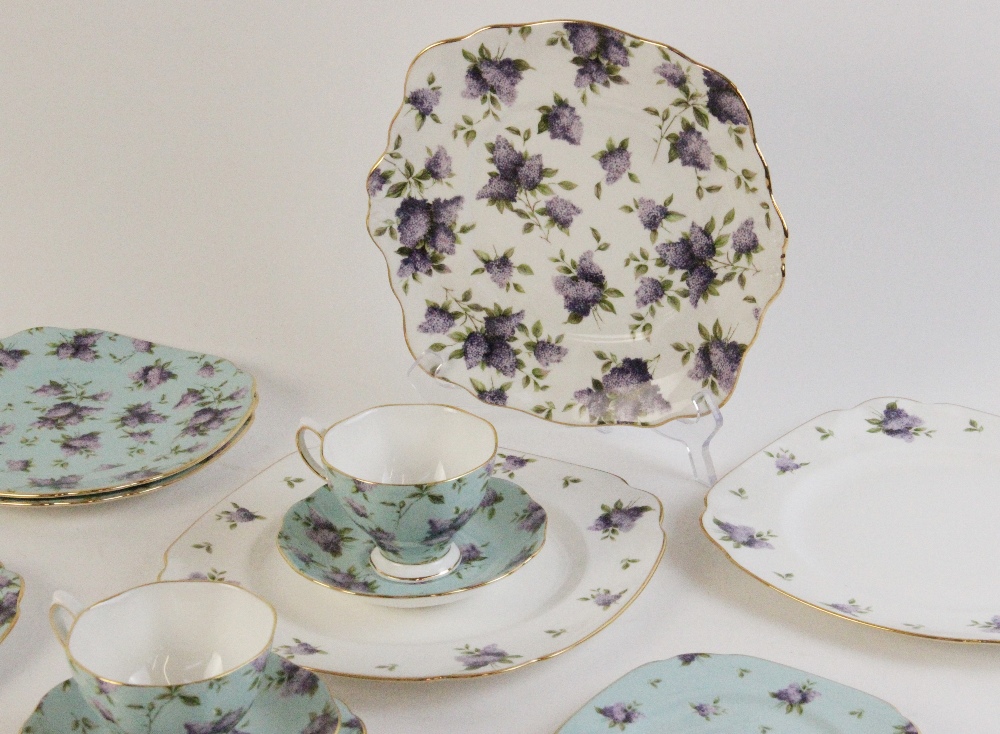 A Royal Albert Archive Collection "Lilac Lane" part tea service for six, comprising: six teacups, - Image 2 of 5